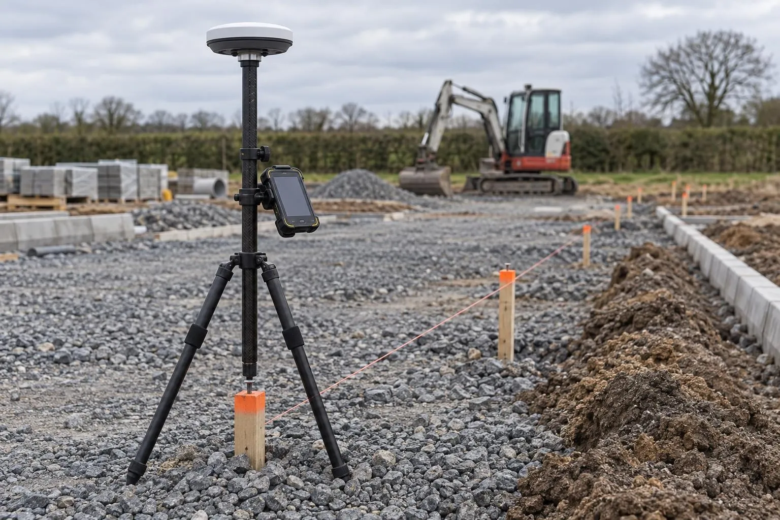 GNSS setting out - Dimensure laser scan surveys